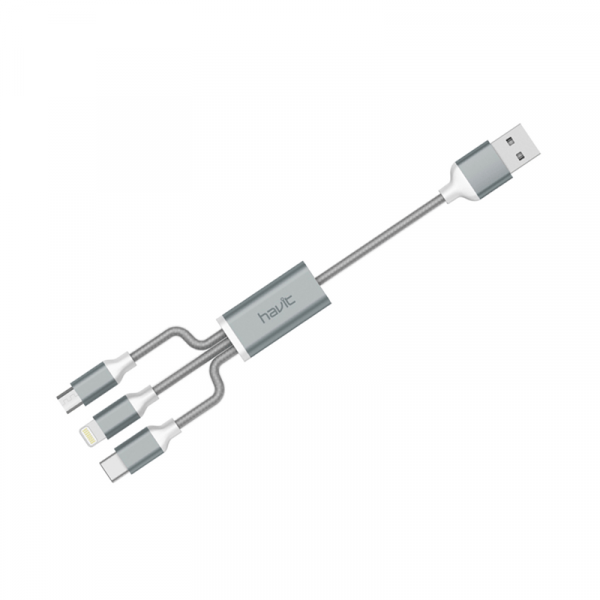 Havit H622 3-In-1 Cable (MicroUSB/Lightning/Type-C)  Product ID 1007680