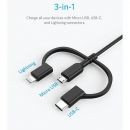 Anker PowerLine II 3-In-1 Cable (A8436H11) – Black  Product ID 1011056
