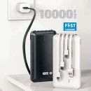 Geeoo P100 10000mAh Power Bank With Attached Cable  Product ID 1014136