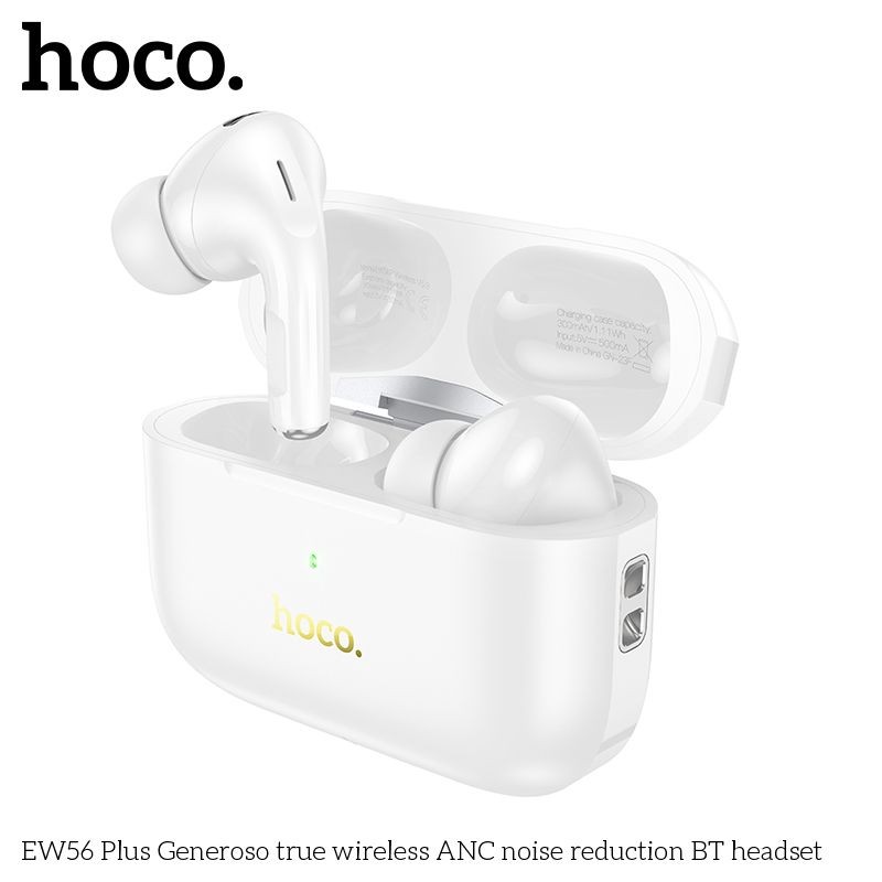 Hoco EW56 Plus ANC True Wireless Earphone – White Color  Product ID 1014883