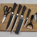 Family Kitchen Knife Set 6 In 1 Kitchen Scissors Fruit Peel Set (ER-0238A)  Product ID 1015054