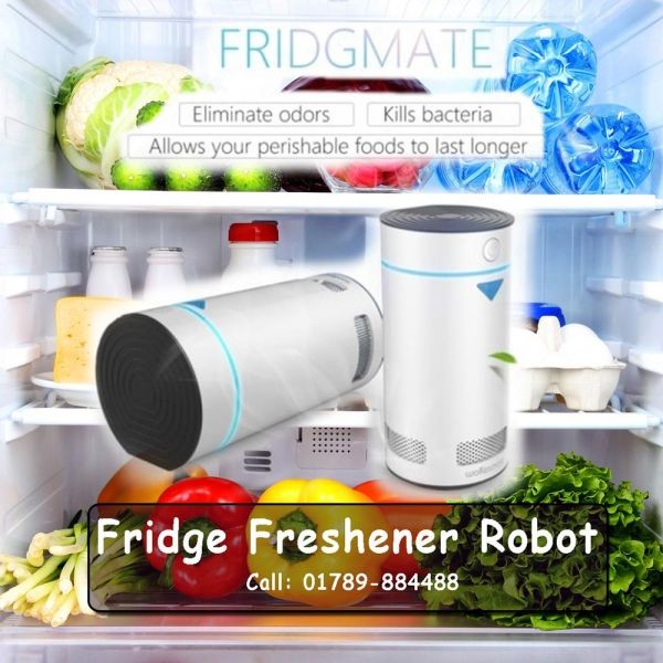 Fridge Freshener Robot- Fridgmate Wokesmart Refrigerator Deodorizer, Ionizer Air Purifier  Product ID 107606