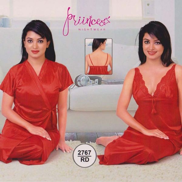 Red Color 2 Piece Nightwear  Product ID 107025