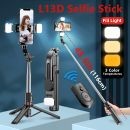 New L13D Bluetooth Selfie Stick With Double Fill Light  Product ID 1014268