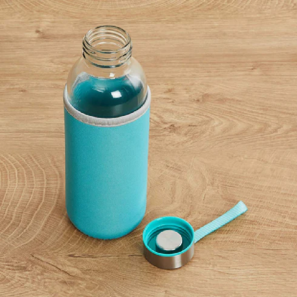 Glass Water Bottle With Cover 500ml  Product ID 1014900