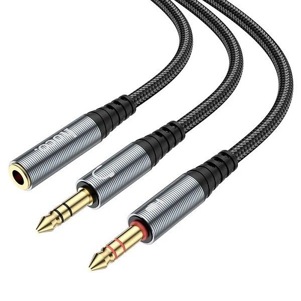HOCO UPA21 3.5mm Female To 2*Male Audio Cable Adapter  Product ID 1015605