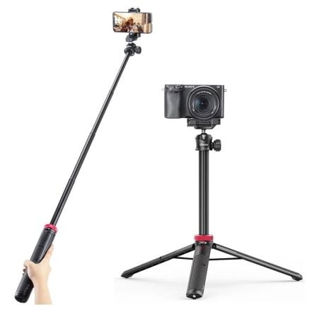 Ulanzi MT44 Extendable Vlog Tripod With 360° Ball Head – Black Color ( 6 Months warranty )