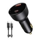 Baseus Supreme Digital Display PPS Dual Fast Car Charger With Type C To Type C  Product ID 1014050