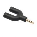 U-Shape Smartphone 3.5mm Audio Splitter For Headphone And Microphone  Product ID 107718