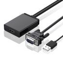 UGREEN 1080P VGA To HDMI Video Audio Adapter - Black  Product ID 1007528