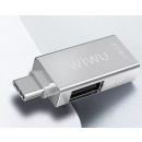 WIWU T02 USB Type-C Hub Zinc Alloy Case - Silver  Product ID 1012061