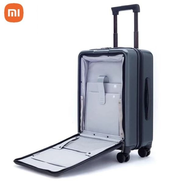 Xiaomi Youpin Latest 90 NINETYGO Bussiness Suitcase 20 Inch Boarding Case With Front Cover Spinner Wheels Hardshell TSA Luggage Lock – Blue Color  Product ID 1013676