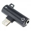 KUULAA Male Type-C To Female Jack 3.5mm + Female Type-C Adapter  Product ID 1012328